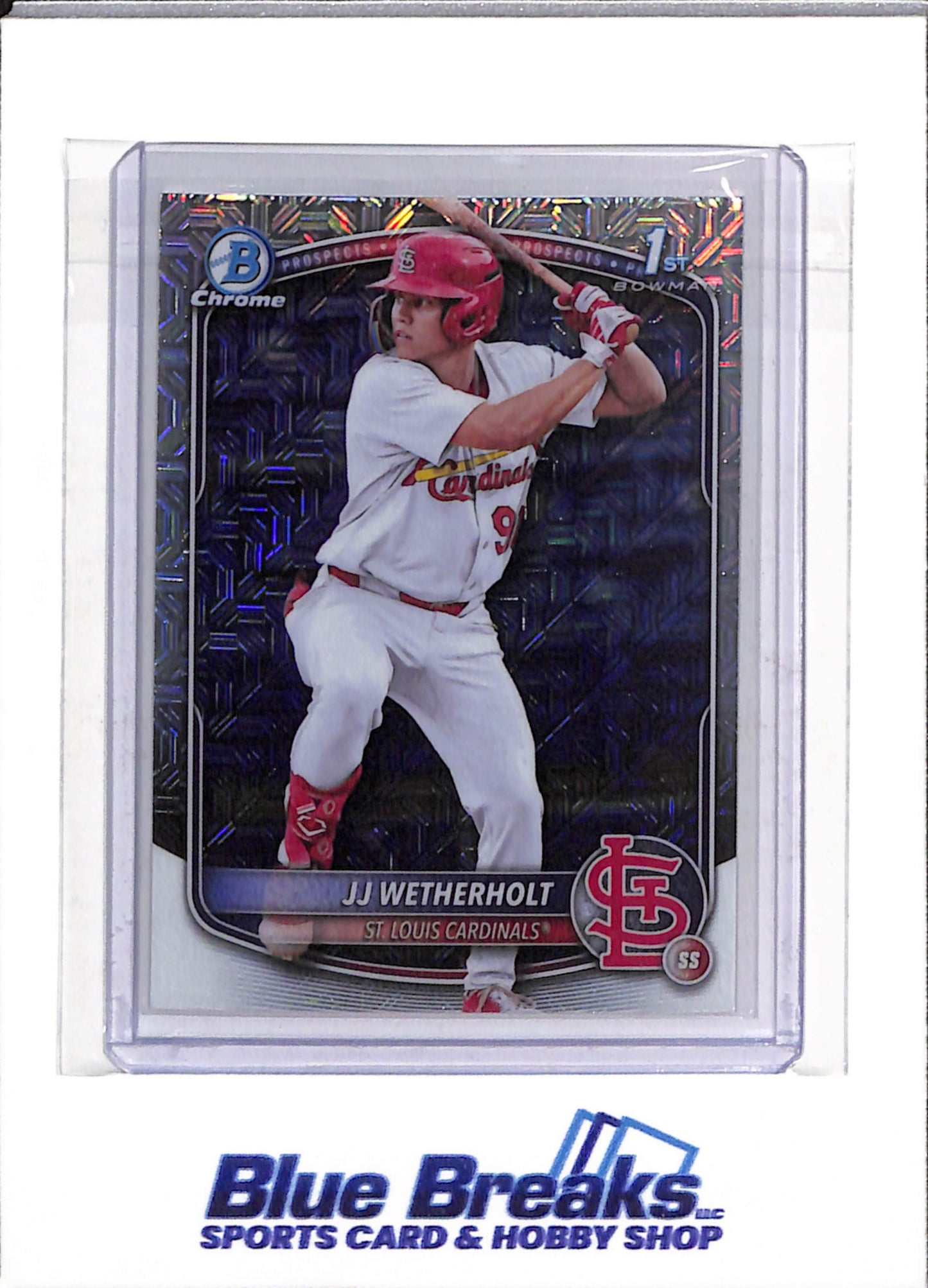 2025 Topps - Bowman Chrome - Refractor - Prospects - #BCP-22 - Baseball - Cardinals - drop