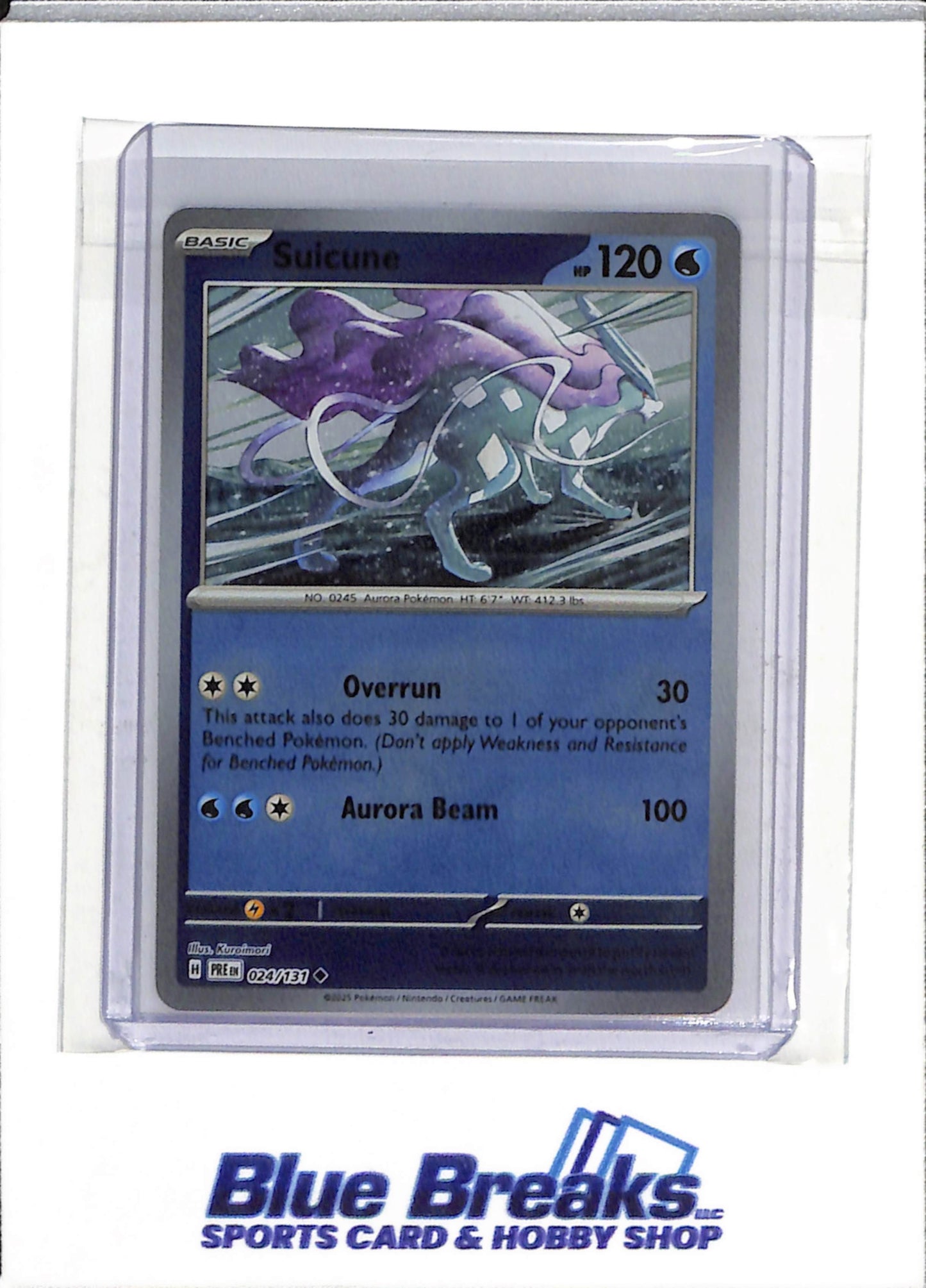2025 Pokemon - Prismatic Evolutions - Special Foil - Suicune - #024/131 - drop