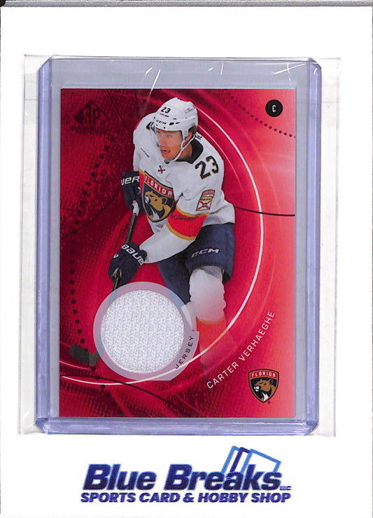 2025-26 Upper Deck - Red Relic - Carter Verhaeghe - #150 - Ice Hockey - Panthers - drop