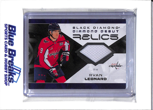 2025-26 Upper Deck - Black Diamond - Diamond Debut Relics - Ryan Leonard - #DD-RL - Ice Hockey - Capitals - drop