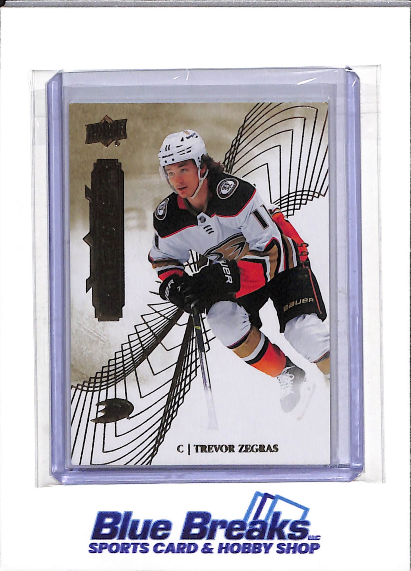 2022-23 Upper Deck - Premier - Gold - Trevor Zegras - #9 - Ice Hockey - Flyers - drop