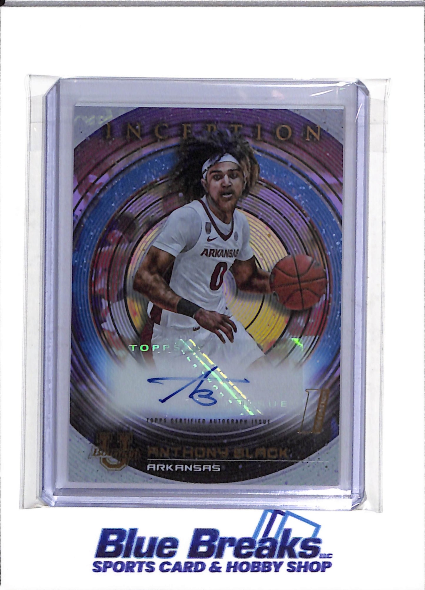 2023 Topps - Inception - Auto - Bowman U - Anthony Black - #BIA-AB- Basketball - Arkansas - drop