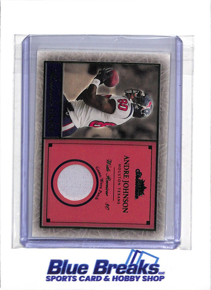 2004 Fleer - Showcase Grace - Relic - Andre Johnson - 04/80 - #SG-AJ - Football - Texans - drop