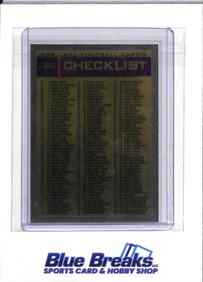 1999 Topps - Chrome - Foil - NFL Checklist - #165 - Football - drop