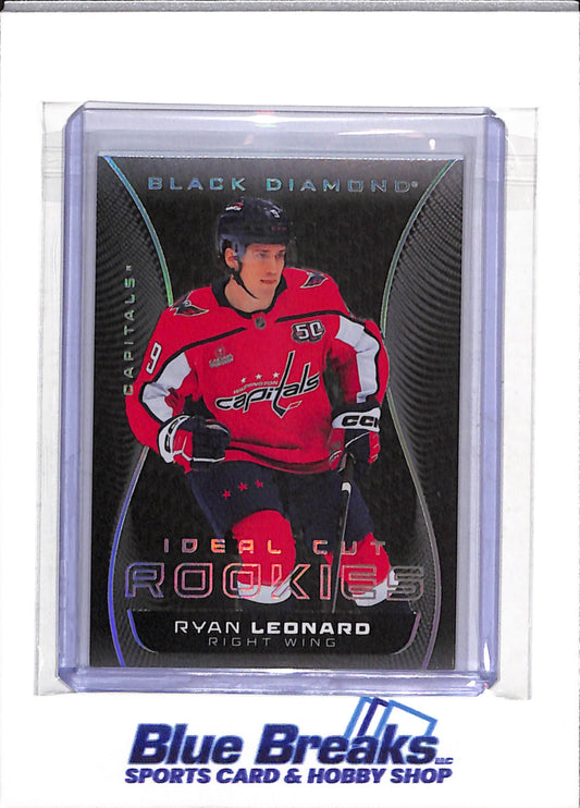2025-26 Upper Deck - Black Diamond - Ideal Cut Rookies - Ryan Leonard - 92/99 - #ICR-RL - Ice Hockey - Capitals - drop