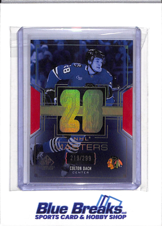 2025-26 Upper Deck - NHL Masters - Colton Dach - 219/299 - #NM-68 - Ice Hockey - Blackhawks - drop