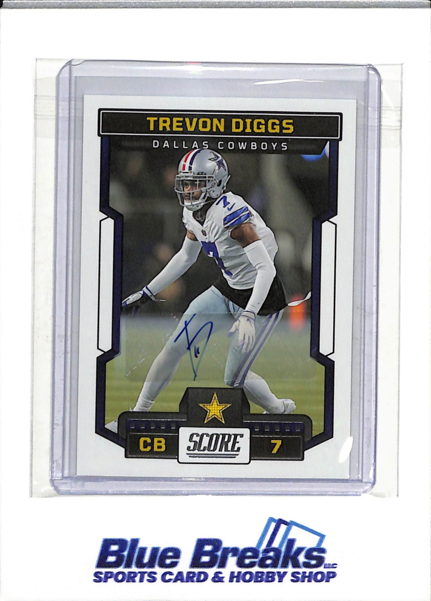 2023 Panini - Score - Auto - Trevon Diggs - #231 - Football - Cowboys - drop