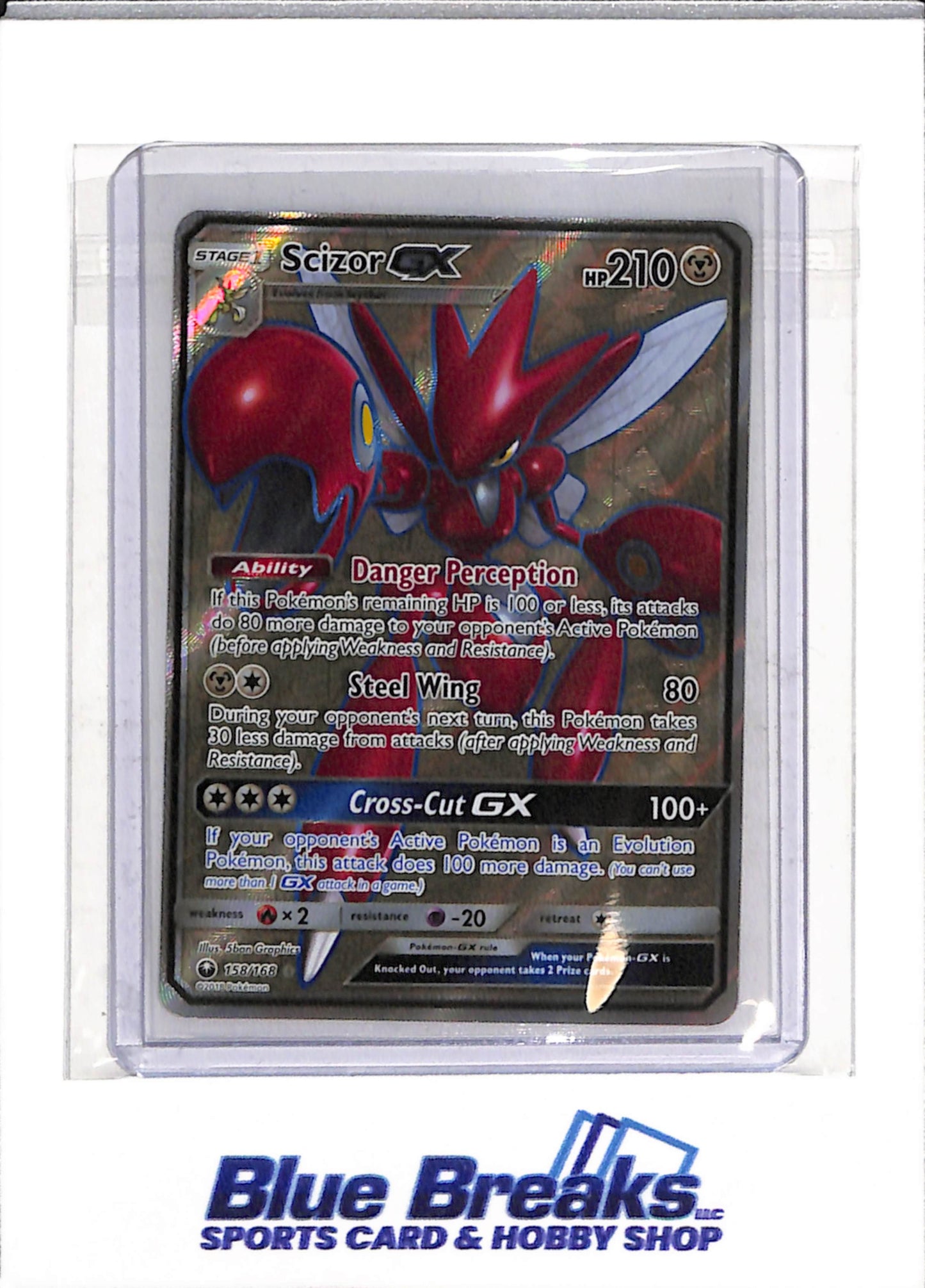2018 Pokemon - Celestial Storm - Special Illustration Foil - Scizor gx - #158/168 - drop
