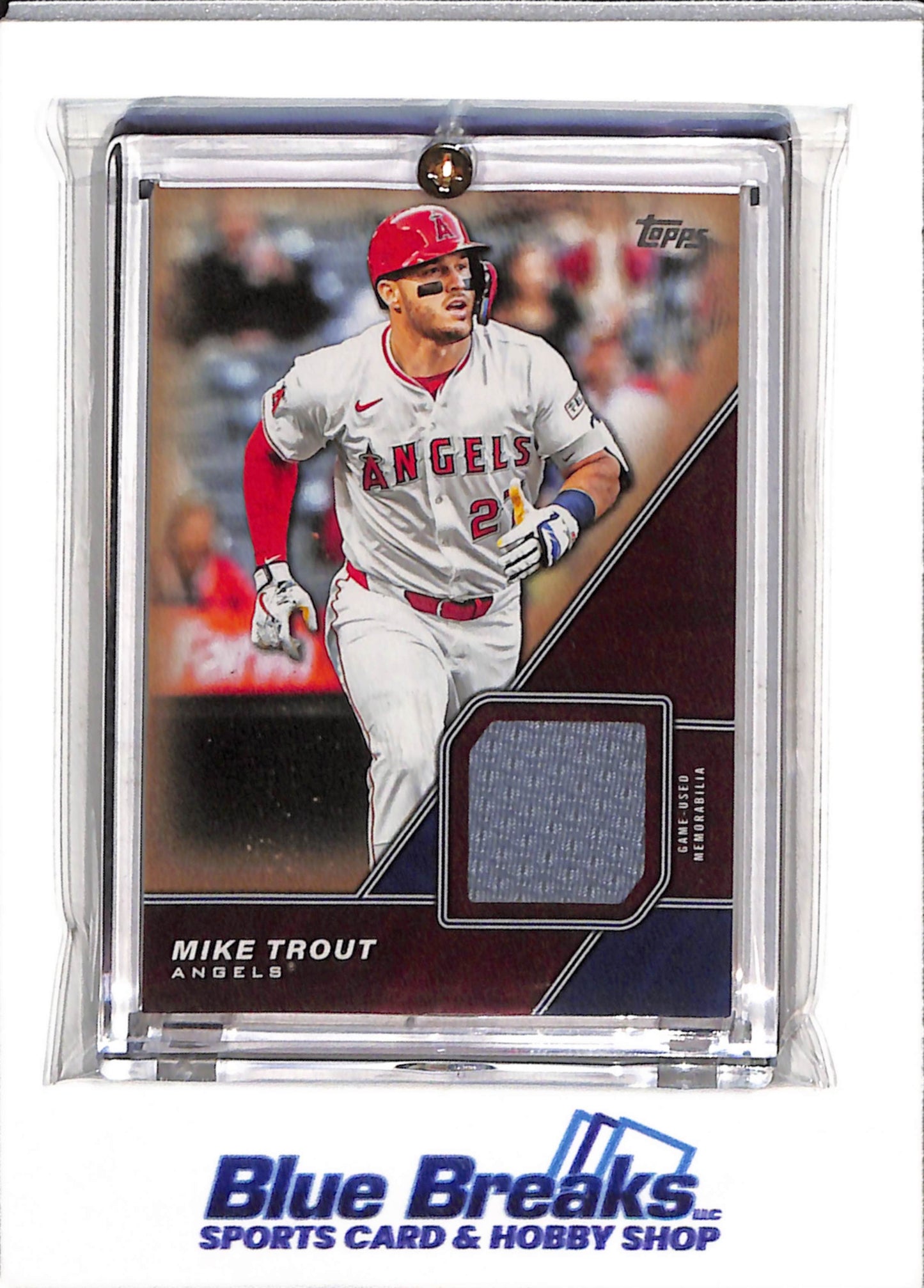 2026 Topps - Game Used Memorabilia - Relic - Mike Trout - 11/50 - #MLM-MT - Baseball - Angels - drop