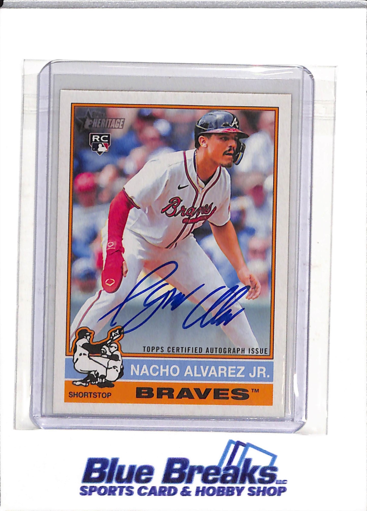2025 Topps - Heritage - Rookie Card - Suto - Nacho Alvarez Jr. - #ROA-NA - Baseball - Braves - drop