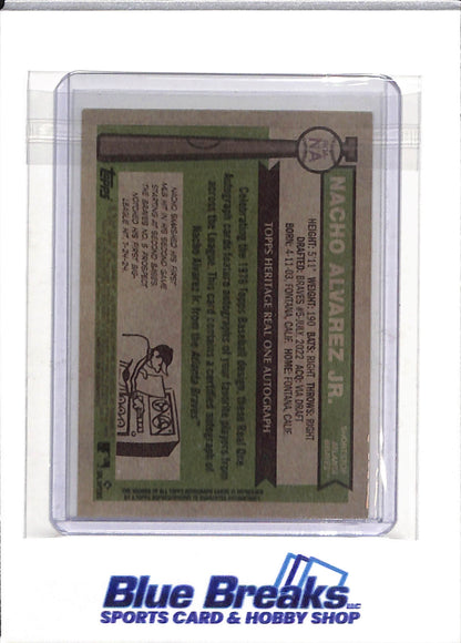 2025 Topps - Heritage - Rookie Card - Suto - Nacho Alvarez Jr. - #ROA-NA - Baseball - Braves - drop