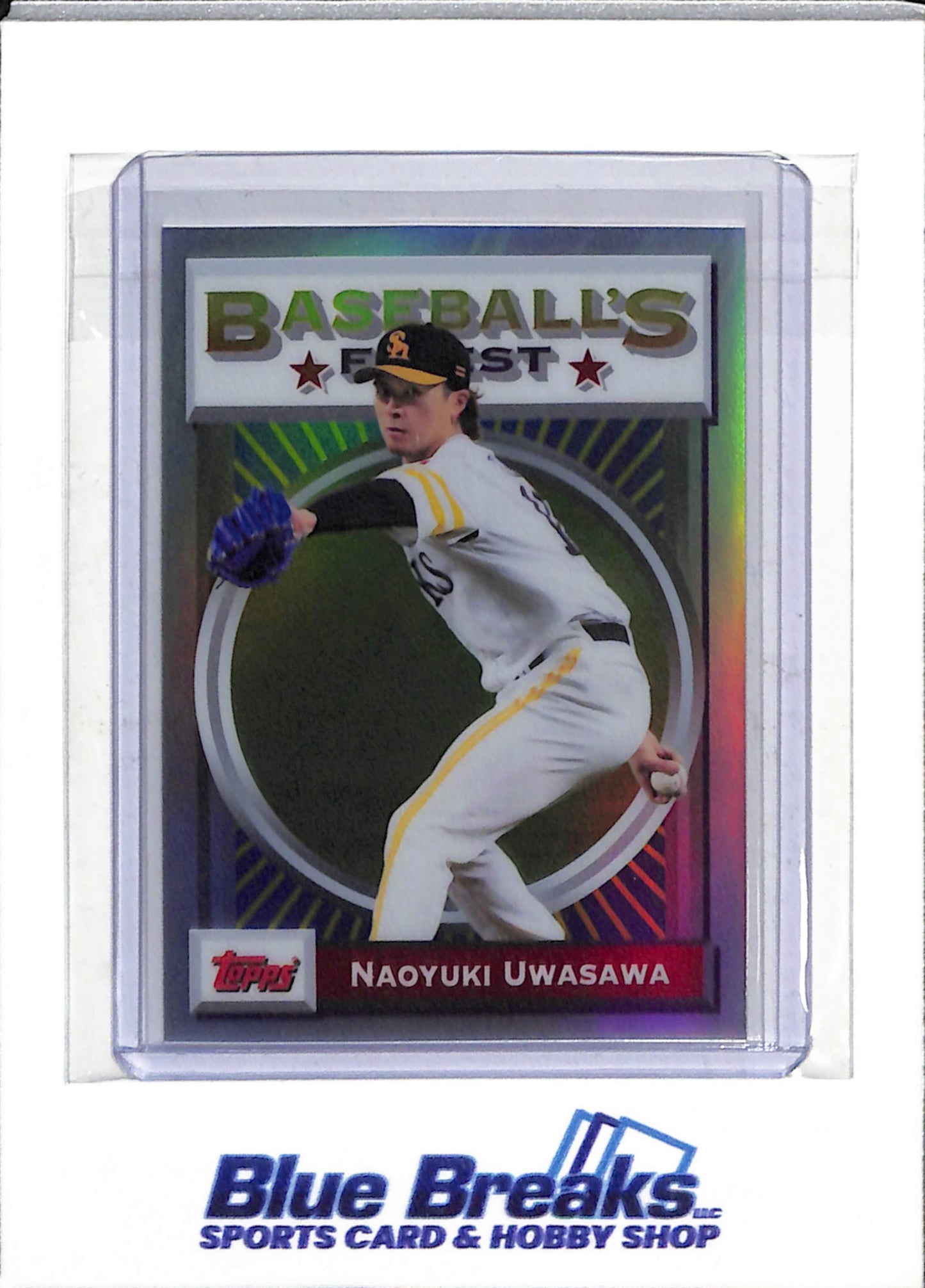 2025 Topps - Baseball's Finest - Foil - Naoyuki Uwasawa - #93F-1 - Baseball - Hawks - drop