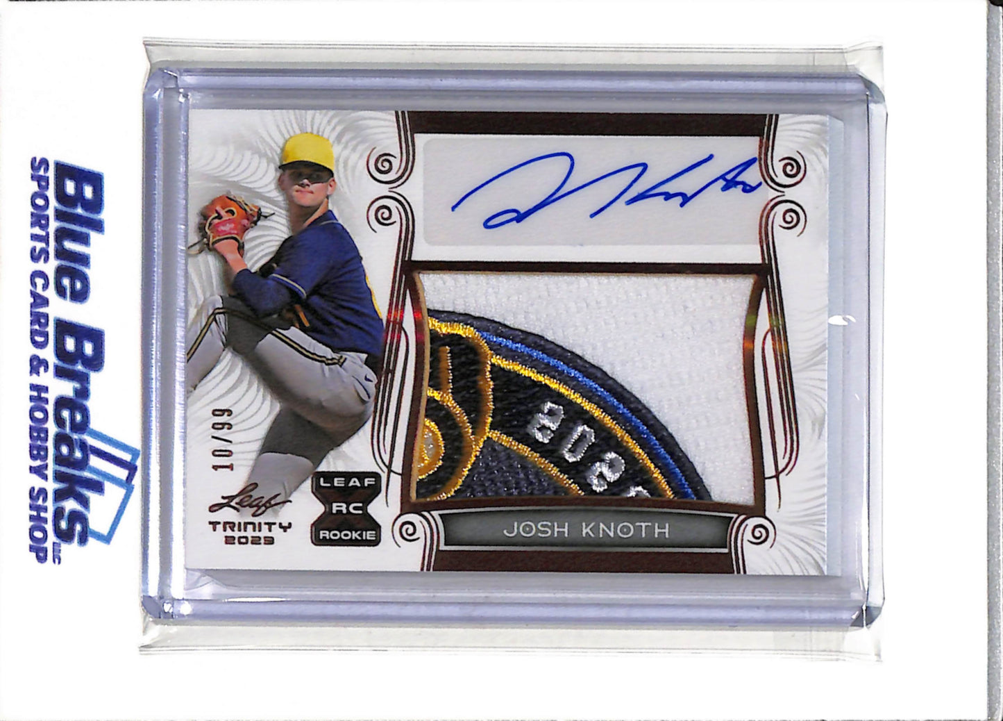 2023 Leaf - Trinity - Rookie Card - Auto - Josh Knoth - 10/99 - #PA-JK1 - Baseball - Brewers - drop