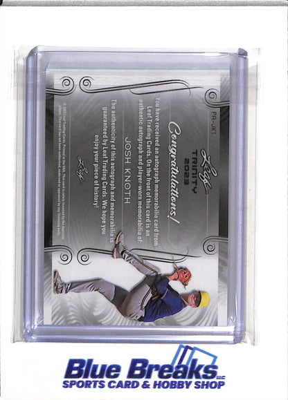 2023 Leaf - Trinity - Rookie Card - Auto - Josh Knoth - 10/99 - #PA-JK1 - Baseball - Brewers - drop