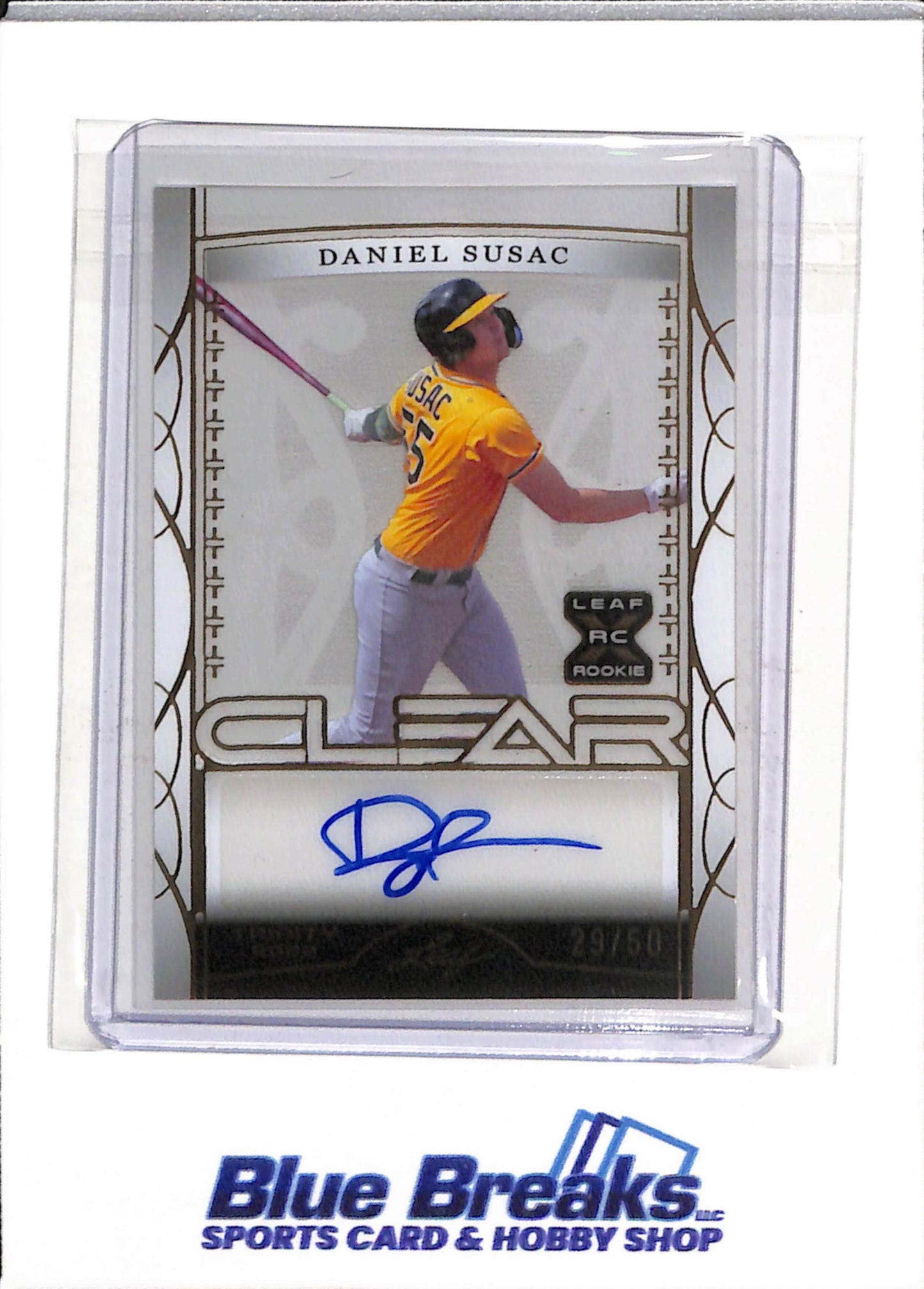 2022 Leaf - Trinity - Clear - Auto - Daniel Susac - 29/50 - #CA-GW1 - Baseball - Giants - drop
