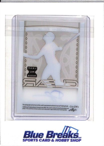 2022 Leaf - Trinity - Clear - Auto - Daniel Susac - 29/50 - #CA-GW1 - Baseball - Giants - drop