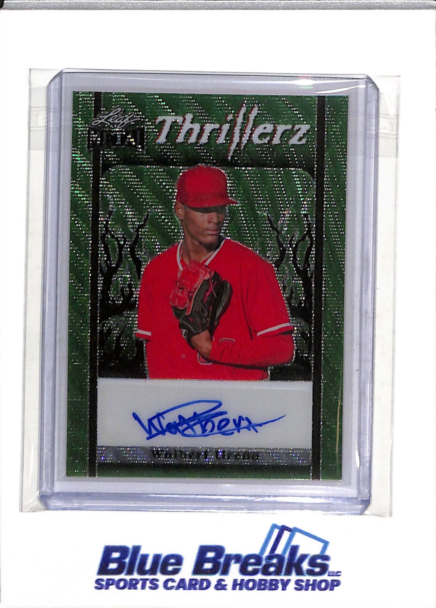 2023 Leaf - Metal - Green Thrillerz - Auto - Walbert Urena - 1/5 - #T-WU1 - Baseball - Angels - drop