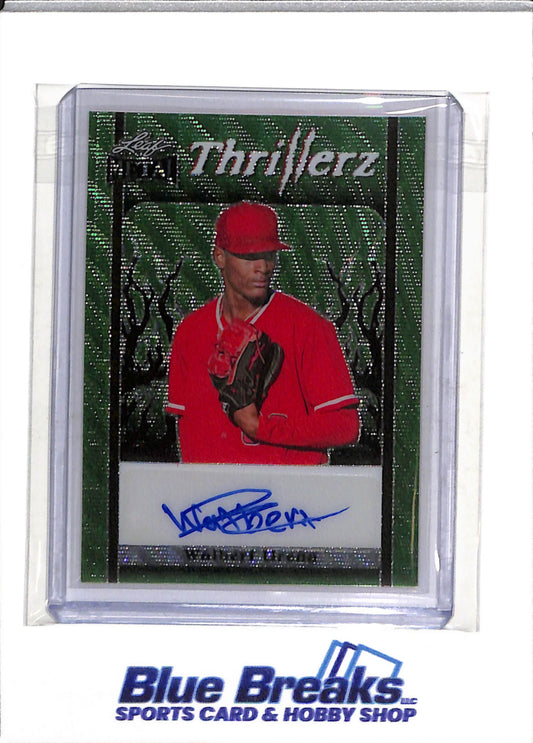 2023 Leaf - Metal - Green Thrillerz - Auto - Walbert Urena - 1/5 - #T-WU1 - Baseball - Angels - drop