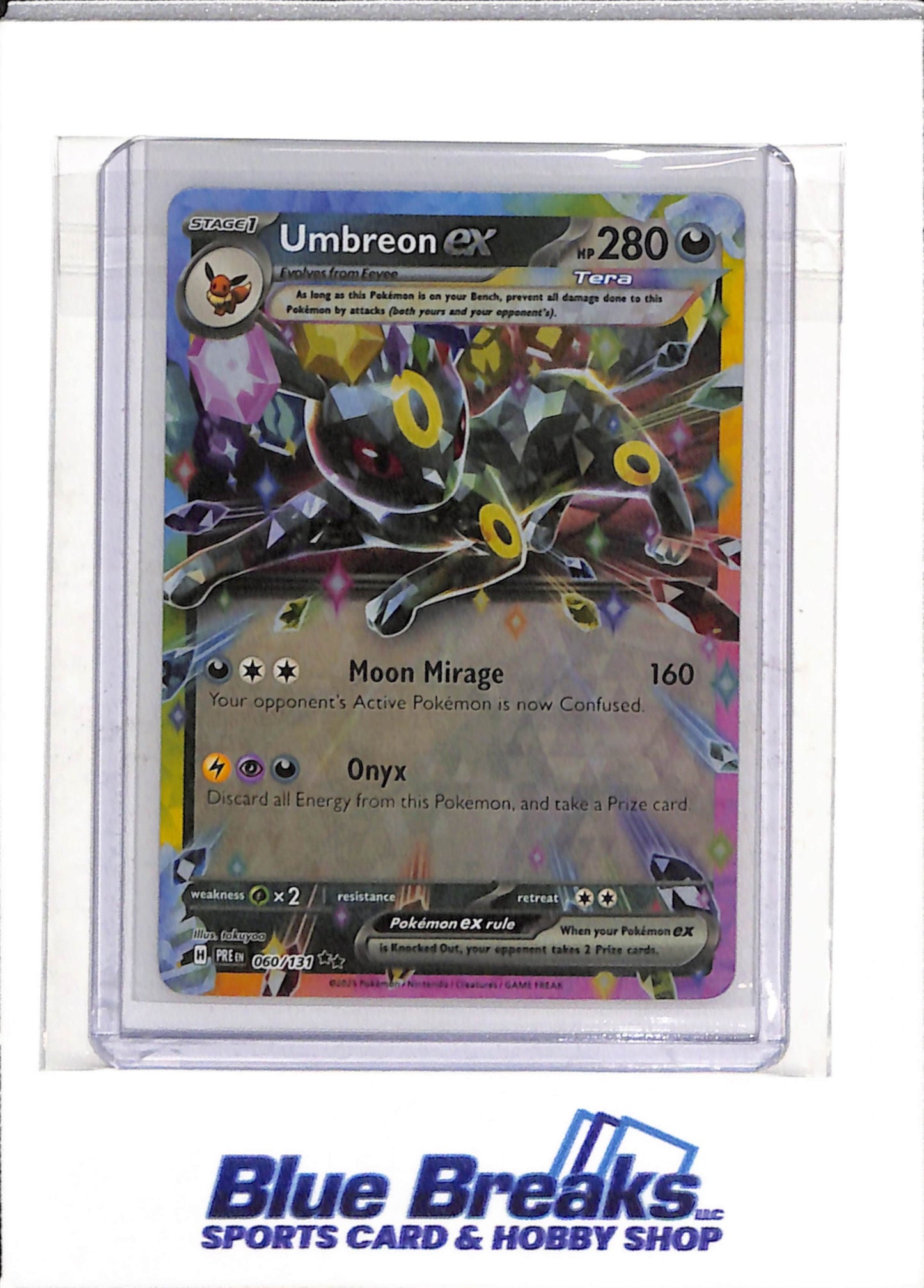 2025 Pokemon - Prismatic Evolution - Special Illustration Foil - Umbreon ex - #060/131 - drop