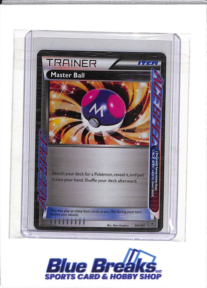 2013 Pokemon - Plasma Blast - Illustration Rare Foil - Master Ball - #94/101 - drop