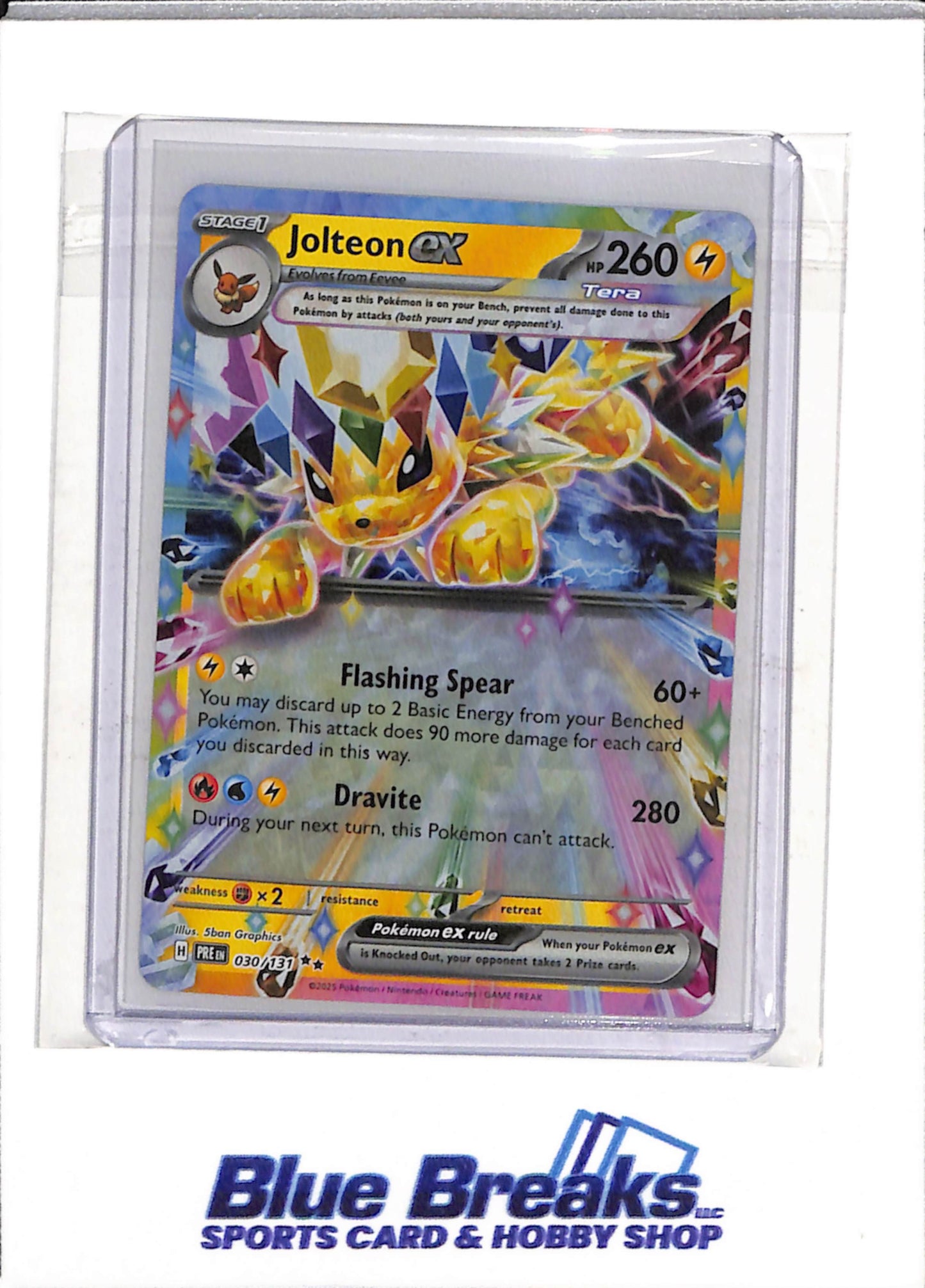 2025 Pokemon - Prismatic Evolutions - Special Illustration Foil - Jolteon ex - #030/131 - drop