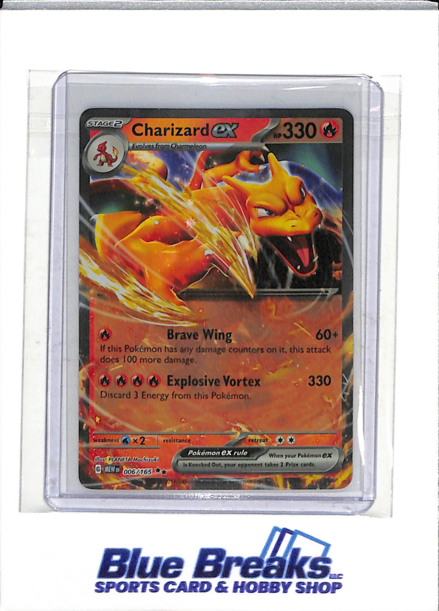 2023 Pokemon - 151 - Illustration Foil - Charizard ex - #006/165 - drop