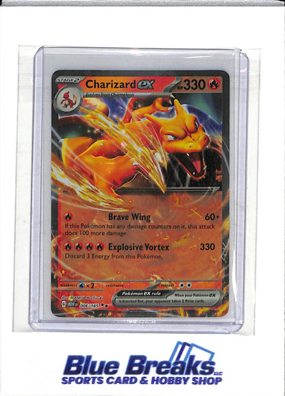 2023 Pokemon - 151 - Illustration Foil - Charizard ex - #006/165 - drop