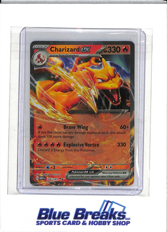 2023 Pokemon - 151 - Illustration Foil - Charizard ex - #006/165 - drop