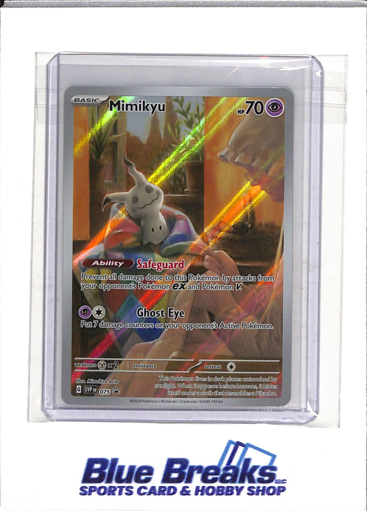 2024 Pokemon - Brack Star Promo - Scarlet & Violet - Illustration Holo - Mimikyu - #075 - drop