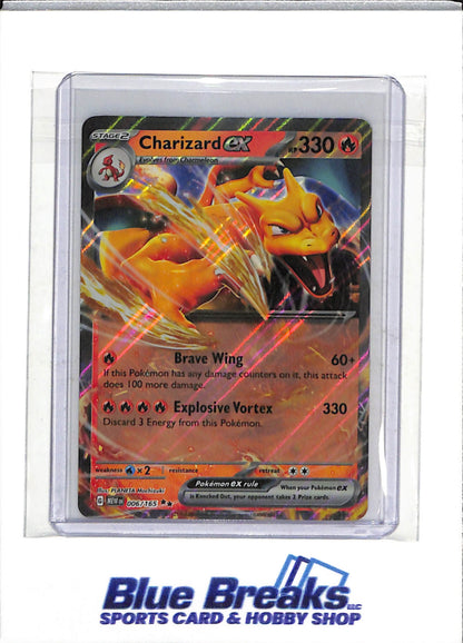 2023 Pokemon - 151 - Illustration Foil - Charizard ex - #006/165 - drop