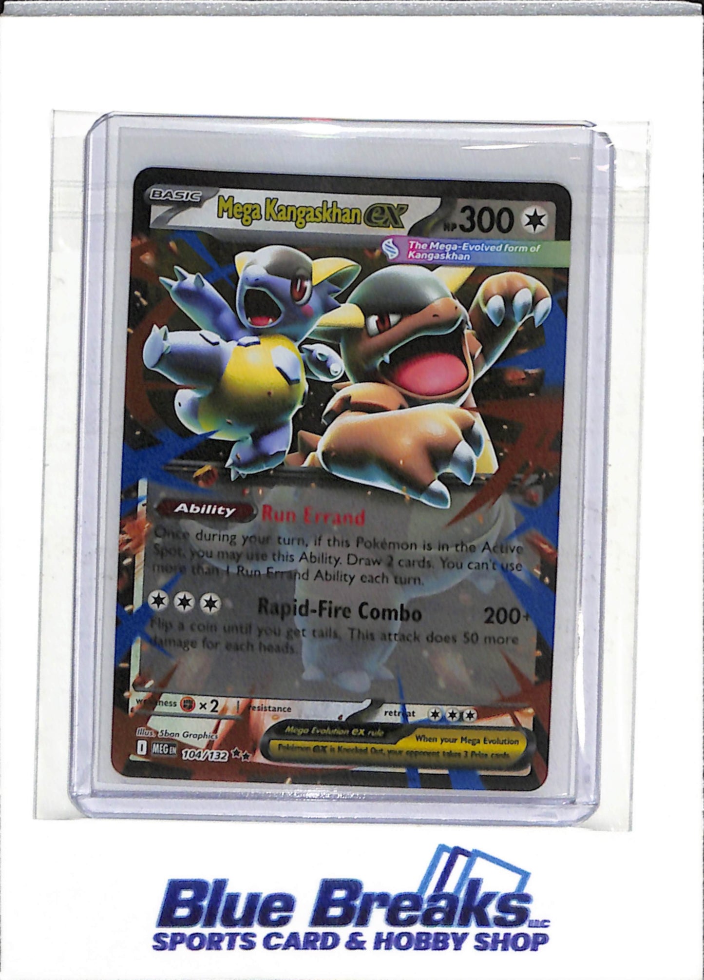 2025 Pokemon - Mega Evolution - Illustration Rare Foil - Mega Kangaskhan ex - #104/132 - drop