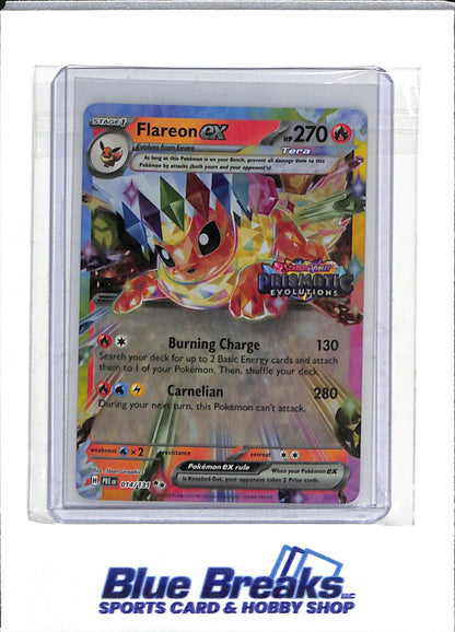 2025 Pokemon - Prismatic Evolutions - Illustration Foil - Flareon ex - #014/131 - drop