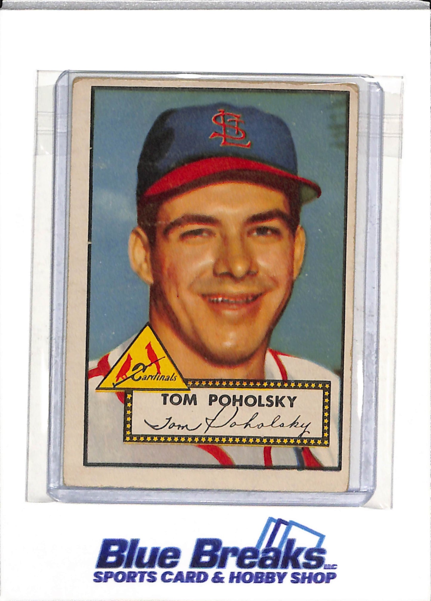 1952 Topps - Tom Poholsky - #242 - Baseball - Cardinals - drop