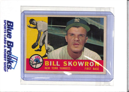 1960 Topps - Bill Skowron - #370 - Baseball - Yankees - drop