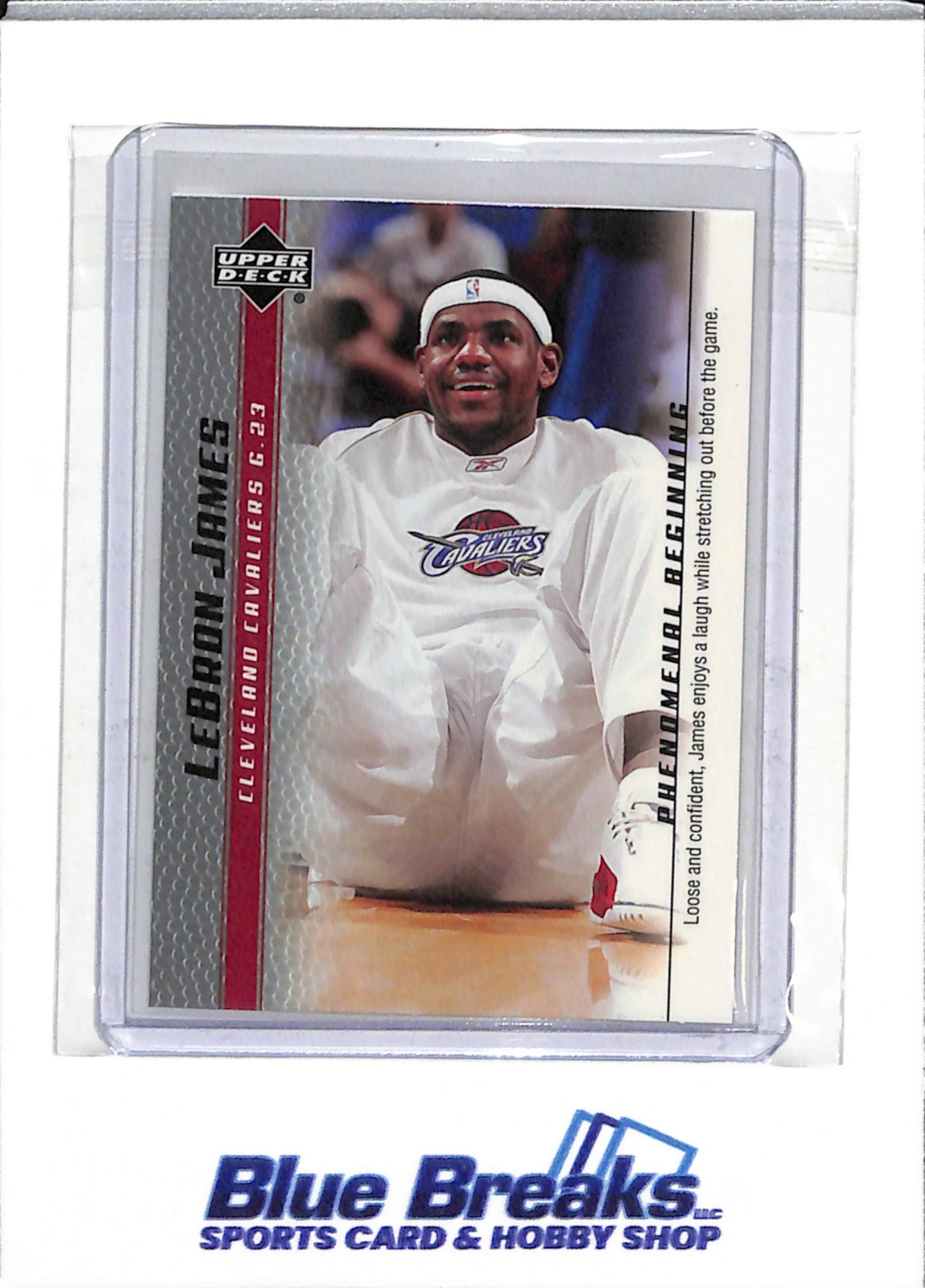 2004 Upper Deck - Phenomenal Beginning - LeBron James - #4 - Basketball - Cavaliers - drop