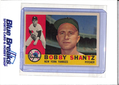 1960 Topps - Bobby Shantz - #315 - Baseball - Yankees - drop
