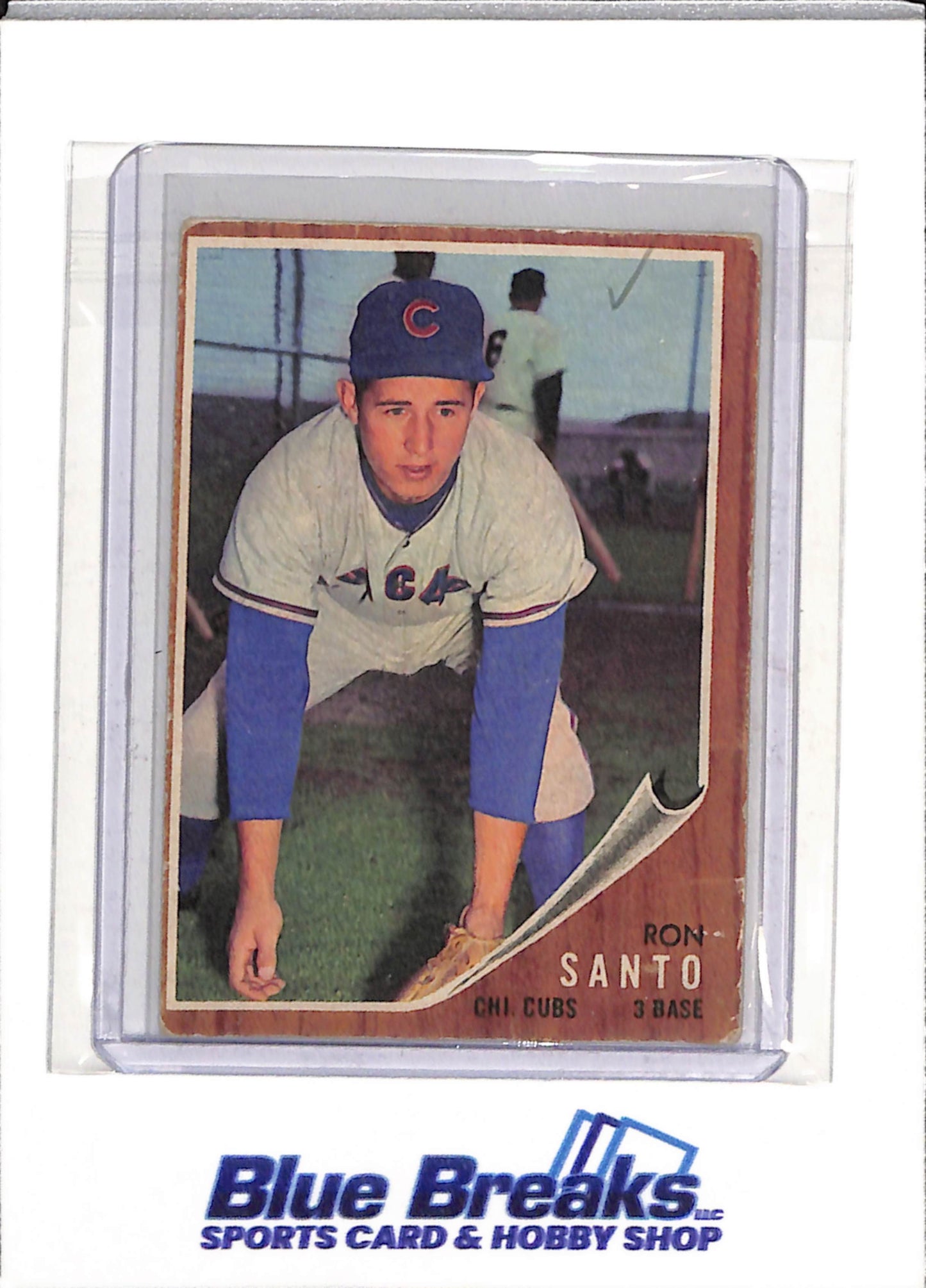 1962 Topps - Ron Santo - #170 - Baseball - Cubs - drop