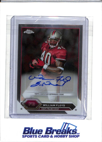2024 Topps - Chrome - Auto - William Floyd - #TCA-WF - Football - 49ers - drop