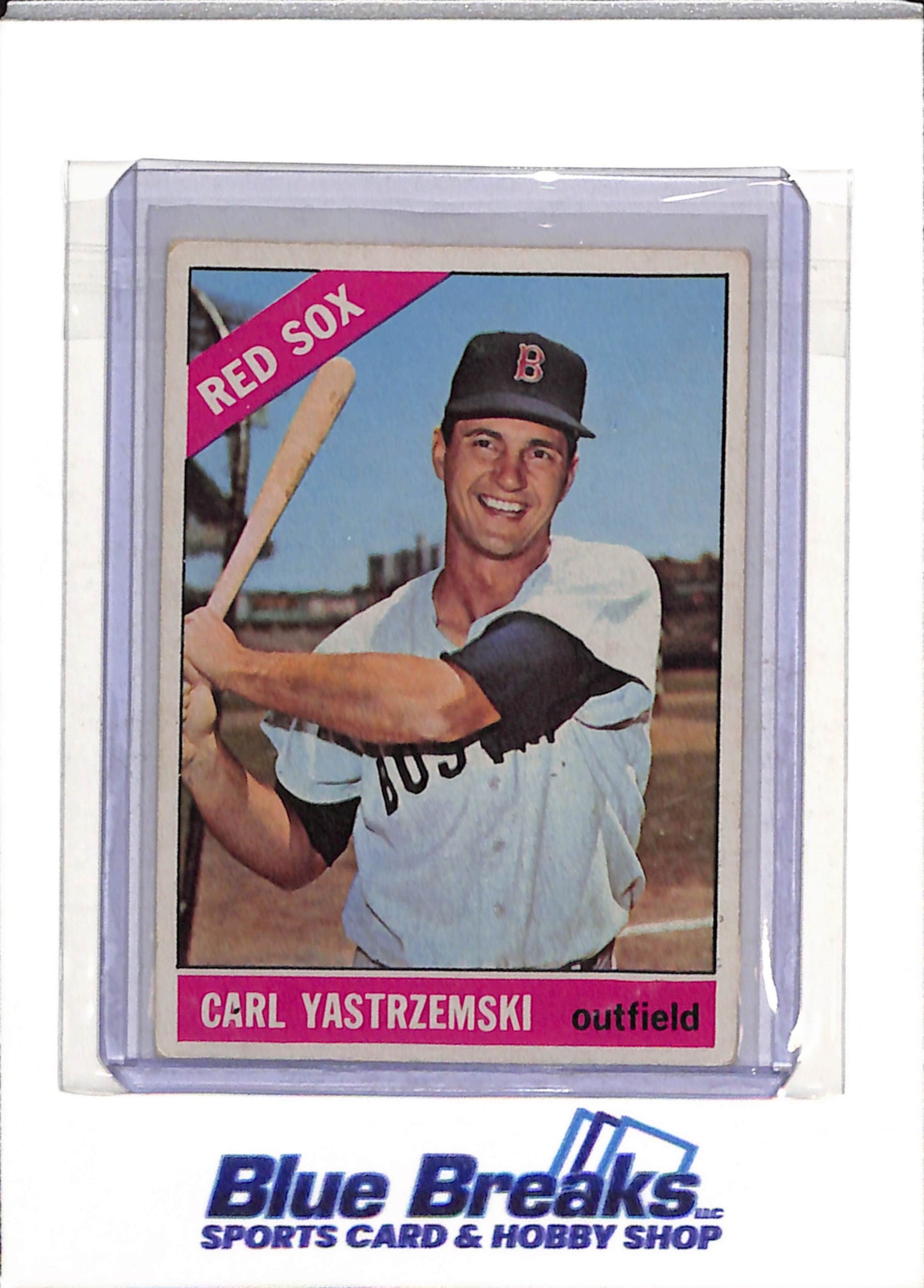 1966 Topps - Carl Yastrzemski - #70 - Baseball - Red Sox - drop