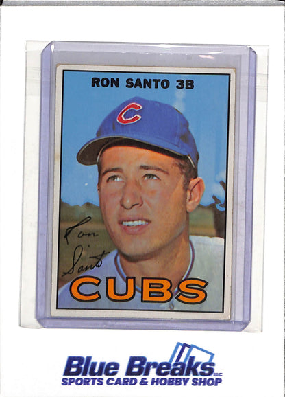 1967 Topps - Ron Santo - #70 - Baseball - Cubs - drop