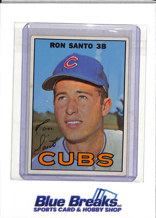 1967 Topps - Ron Santo - #70 - Baseball - Cubs - drop