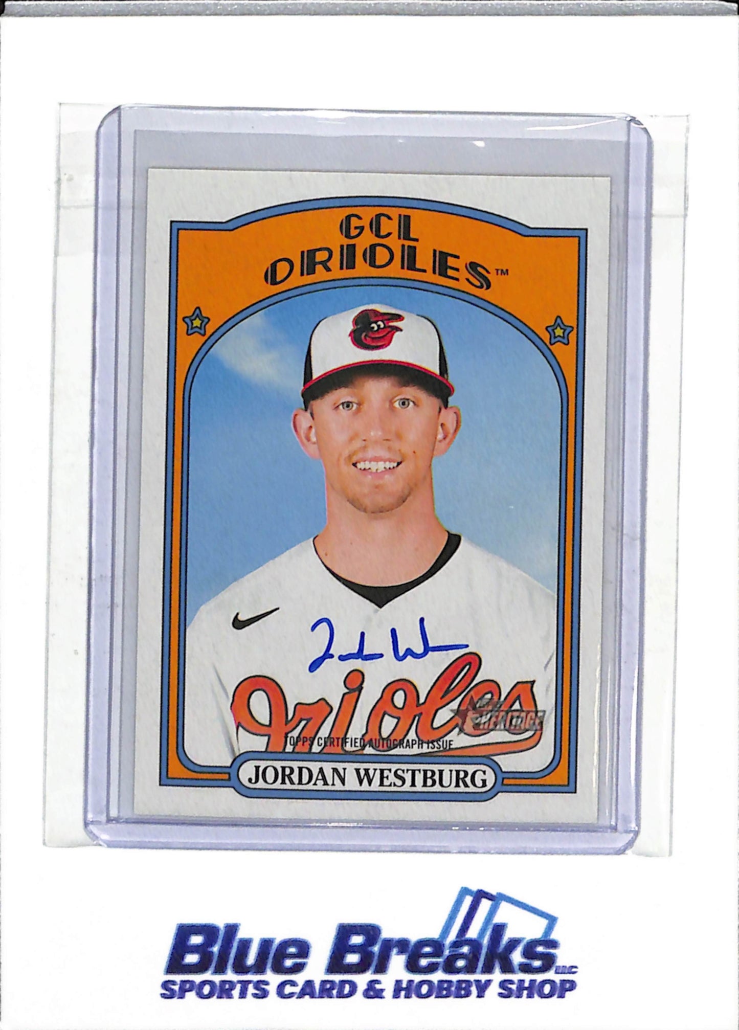 2021 Topps - Heritage - Auto - Jordan Westburg - #ROA-JWE - Baseball - Orioles - drop