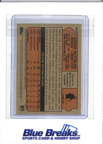 2021 Topps - Heritage - Auto - Jordan Westburg - #ROA-JWE - Baseball - Orioles - drop