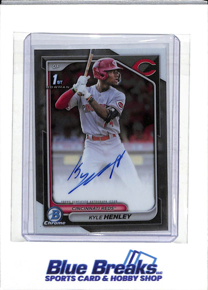 2024 Topps - Bowman Chrome - Refractor - Kyle Henley - #CPA-KHY - Baseball - Reds - drop