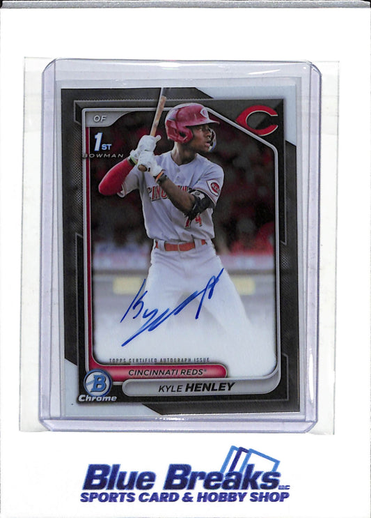 2024 Topps - Bowman Chrome - Refractor - Kyle Henley - #CPA-KHY - Baseball - Reds - drop