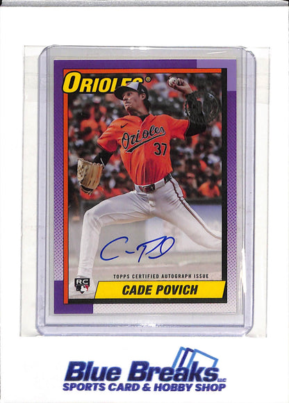 2025 Topps - 35th Anniversary - Rookie Card Auto - Cade Povich - #90B2-CP - Baseball - Orioles - drop