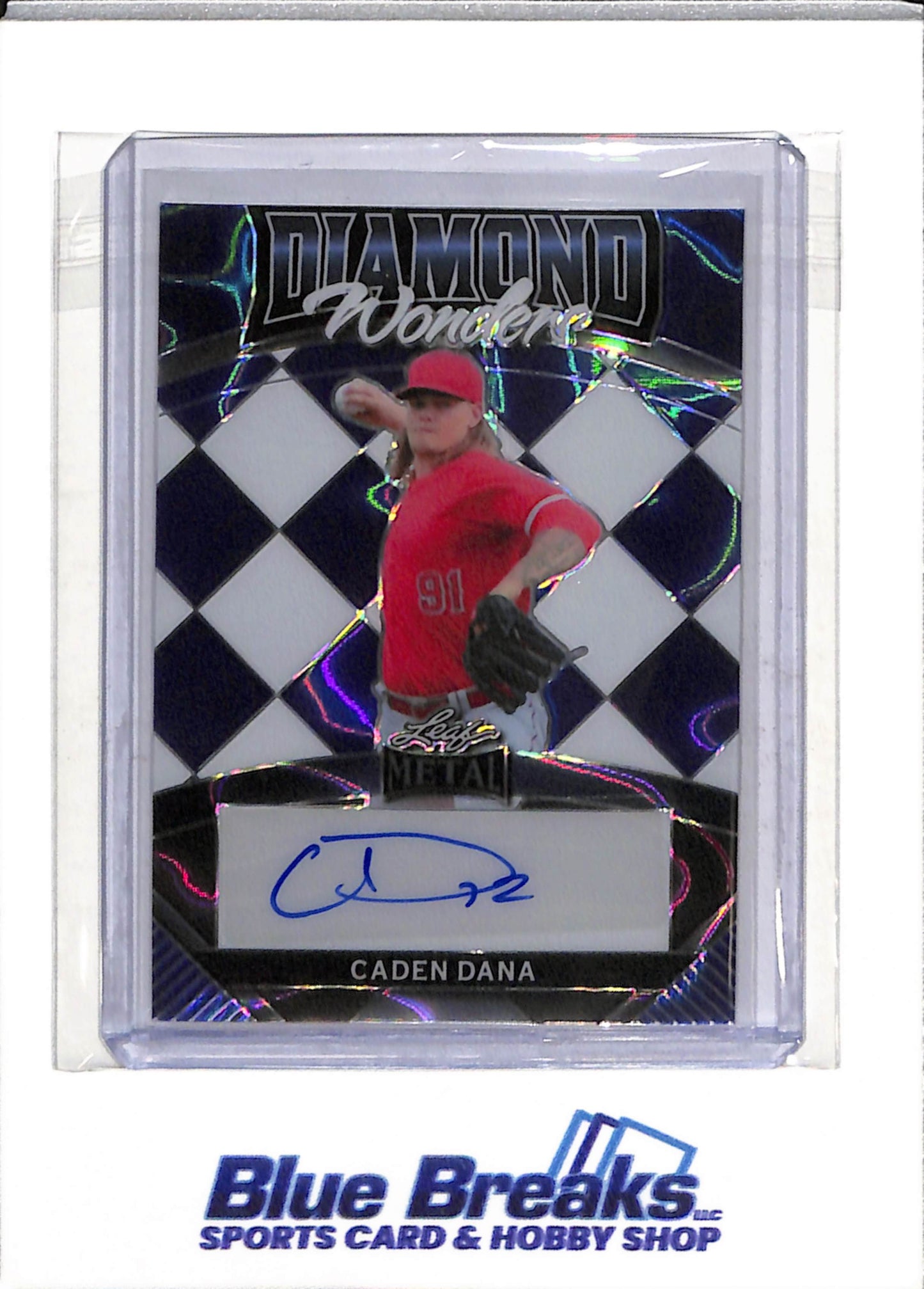 2024 Leaf - Metal - Diamond Wonders - Auto - Caden Dana - 5/15 - #DW-CD1 - Baseball - Angels - drop