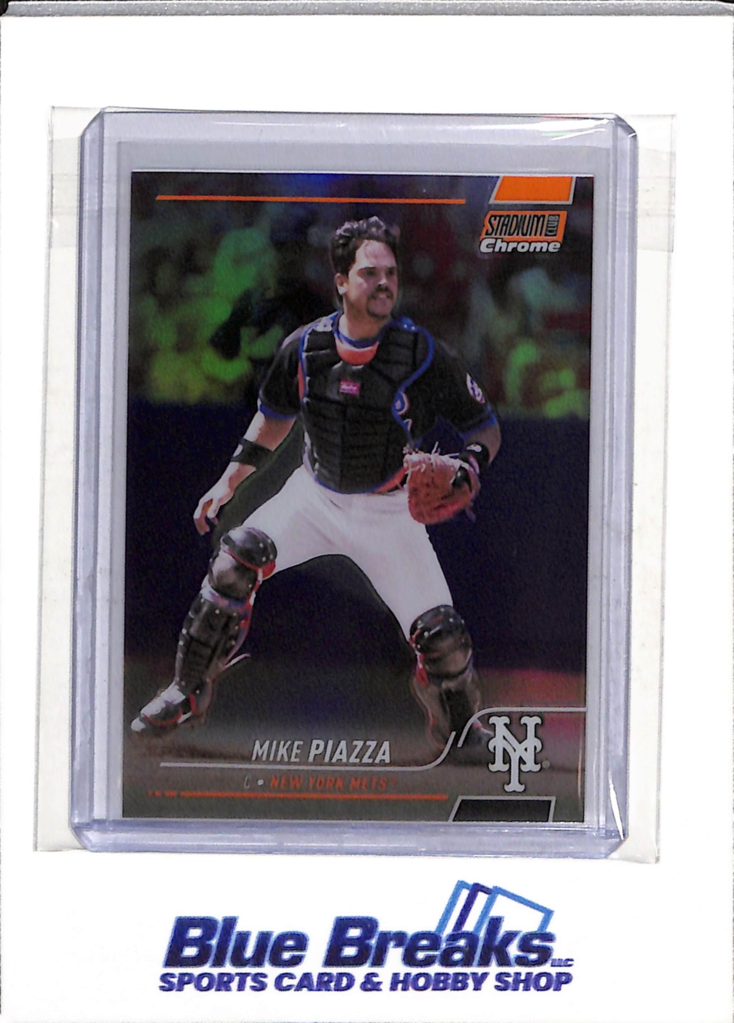 2022 Topps - Stadium Chrome - Foil - Mike Piazza - 07/25 - #139 - Baseball - Mets - drop