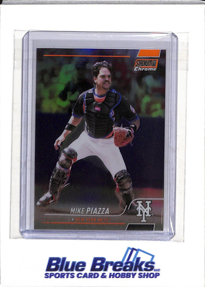 2022 Topps - Stadium Chrome - Foil - Mike Piazza - 07/25 - #139 - Baseball - Mets - drop