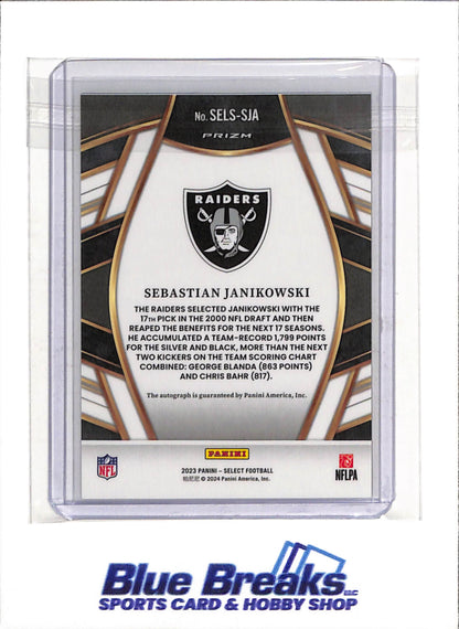 2023 Panini - Select - Auto - Sebastian Janikowski - #SELS-SJA - Football - Raiders - drop